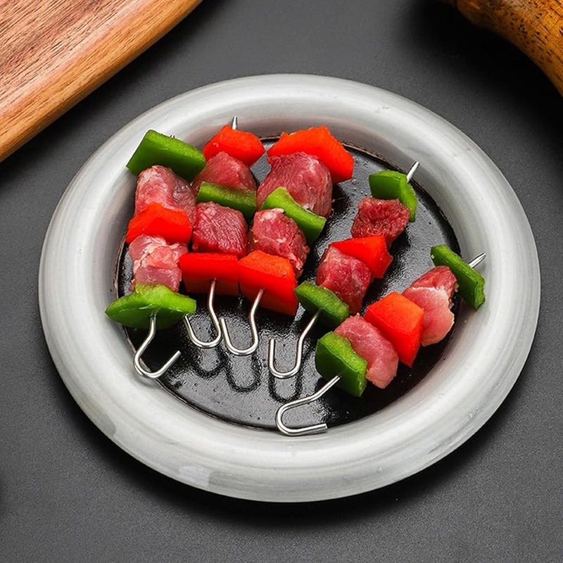 12 Pins Oven Grill Stand Rustproof Non Slip Base For Safe Cooking And Easy Storage - Image 3